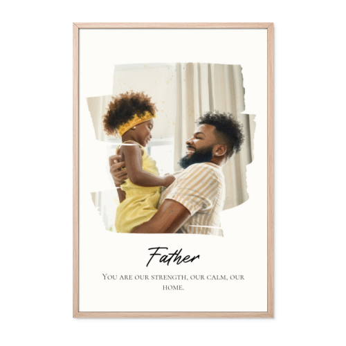 AI Poster 50 x 75 with wooden frame