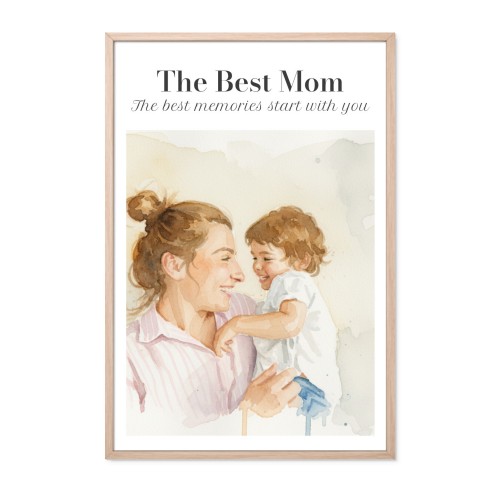 AI poster 50 x 75 med vit ram