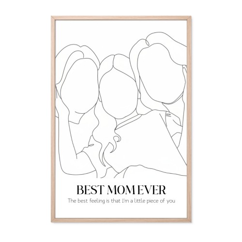 AI poster 50 x 75 med vit ram