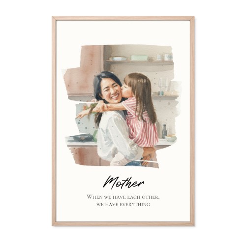 AI poster 50 x 75 med vit ram