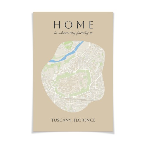 Organic Silhouette Map