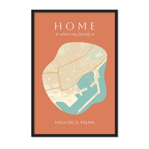 Organic Silhouette Map