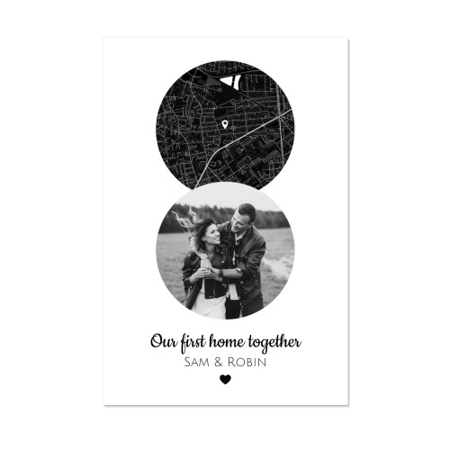 Two Circles Map Design Two Circles Map Design