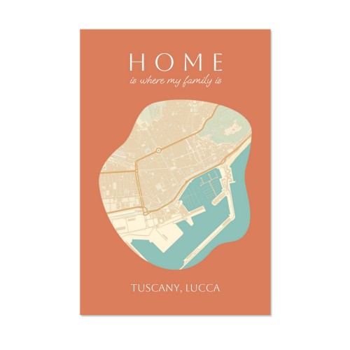 Locatie poster alu 40 x 60