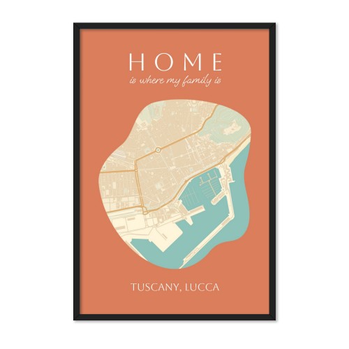 Organic Silhouette Map