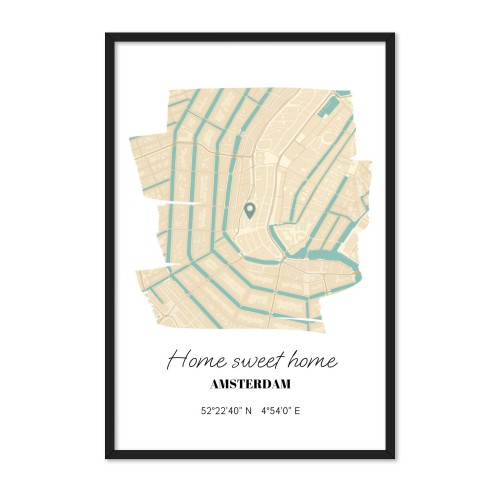 Paint Stroke Map Design