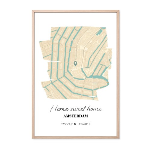 Paint Stroke Map Design