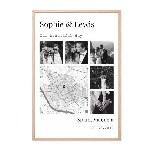 Grid Collage Map Design