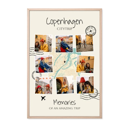 Travel Collage Map Design Travel Collage Map Design