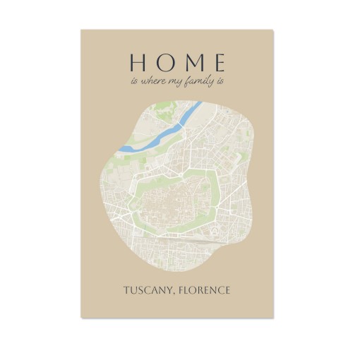 Locatie poster alu 50 x 75