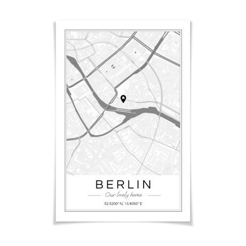 Stadtkarten Poster 50 x 75