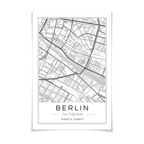 Affiche carte 50 x 75 