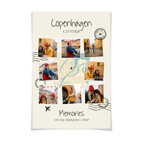 Travel Collage Map Design Travel Collage Map Design