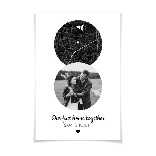 Two Circles Map Design Two Circles Map Design