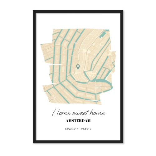 Paint Stroke Map Design