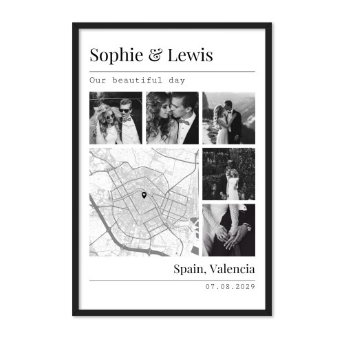 Grid Collage Map Design