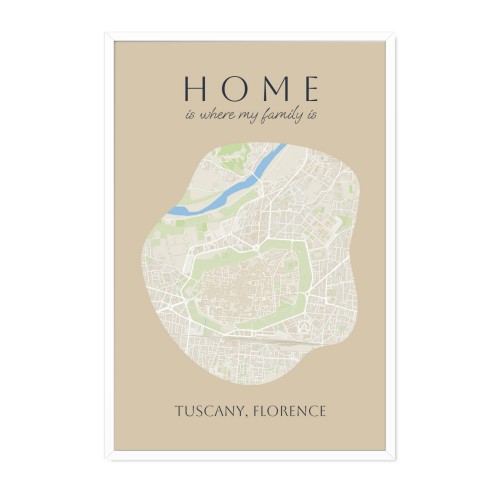 Organic Silhouette Map Organic Silhouette Map