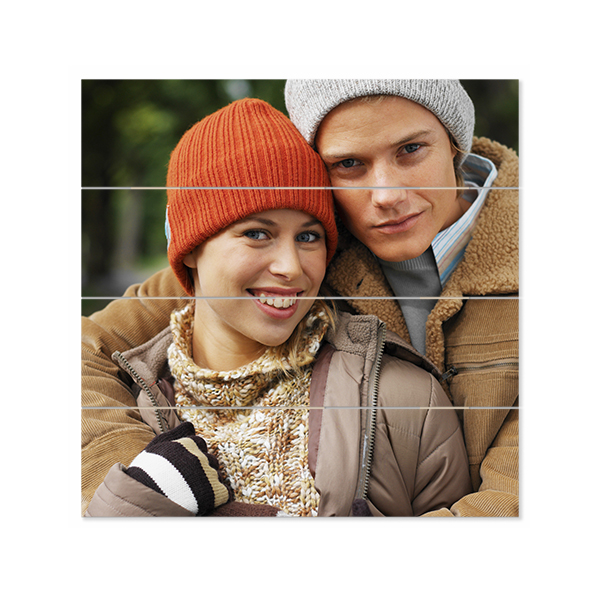 Foto auf Holzlatten 39 x 39 cm