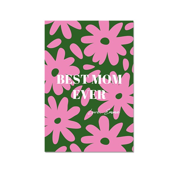 Happy Flower Pattern - Text Only