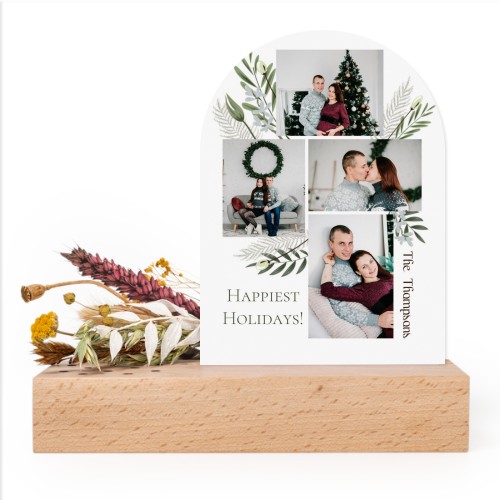 Forex luxe arche sur support en bois & fleurs séchées