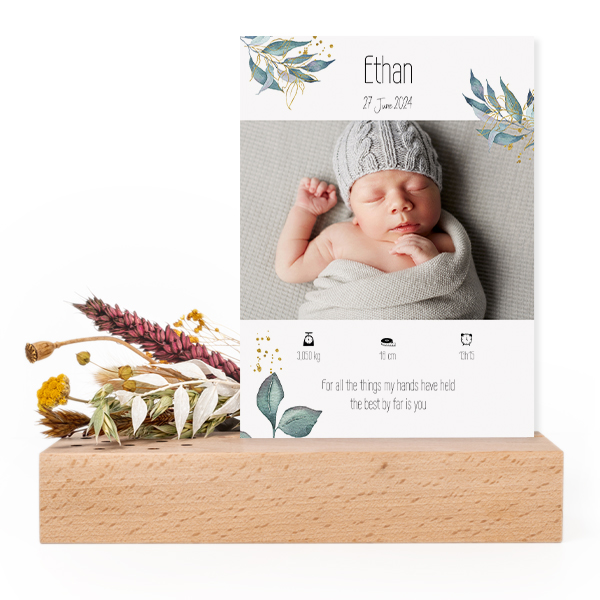 Forex luxe sur socle en bois & fleurs séchées Forex luxe sur socle en bois & fleurs séchées