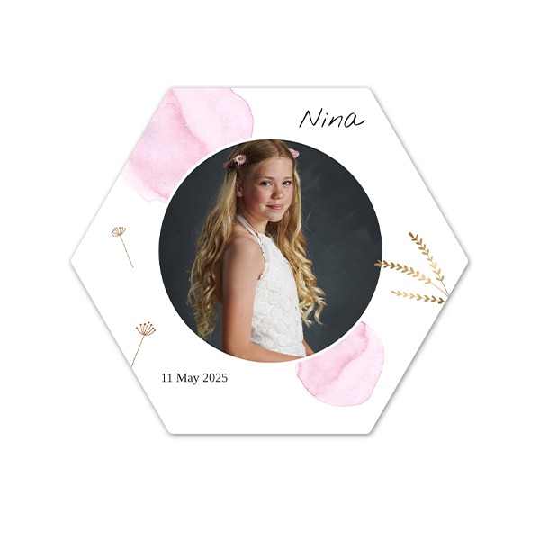 Forex hexagon navulling voor houten houder