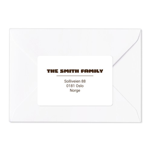 Afzender adresstickers (set van 16)