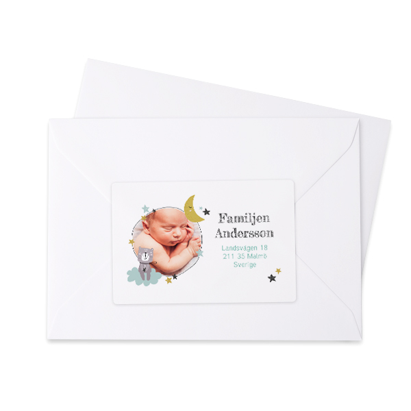 Sender address labels - set of 16