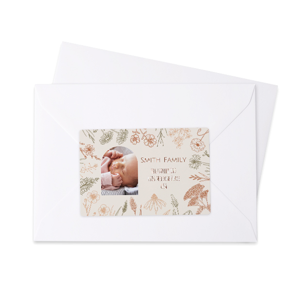 Afzender adresstickers (set van 16)