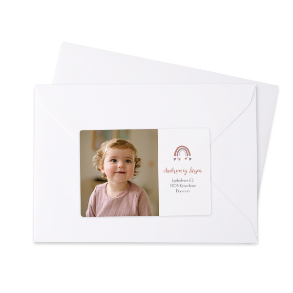 Afzender adresstickers - Set van 16