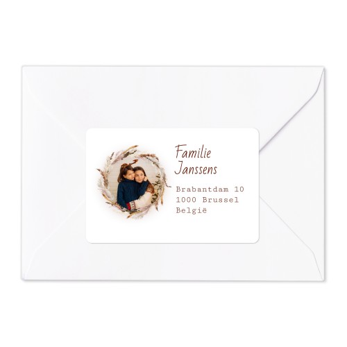 Afzender adresstickers - Set van 16 Afzender adresstickers - Set van 16