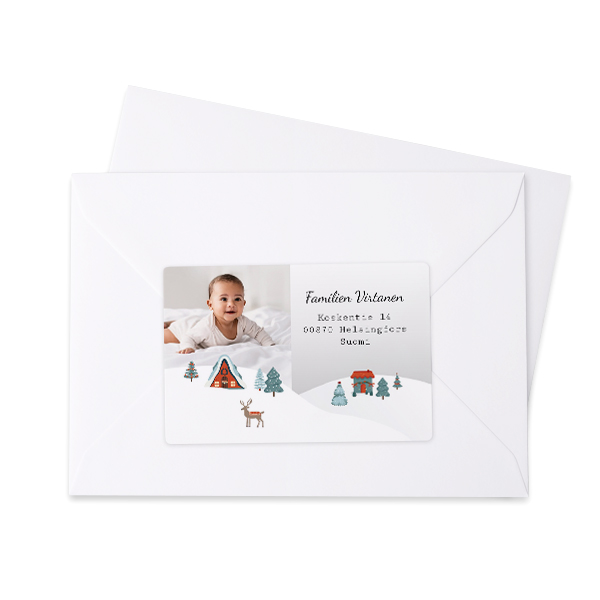 Afzender adresstickers (set van 16)