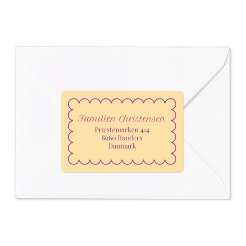 Classy Scallop Bow - Text Only