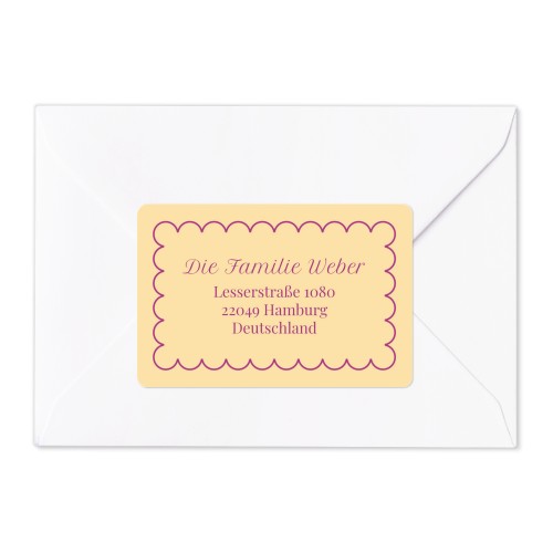 Classy Scallop Bow - Text Only