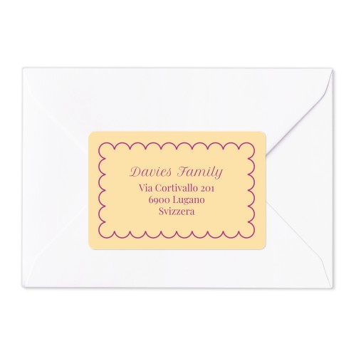 Classy Scallop Bow - Text Only