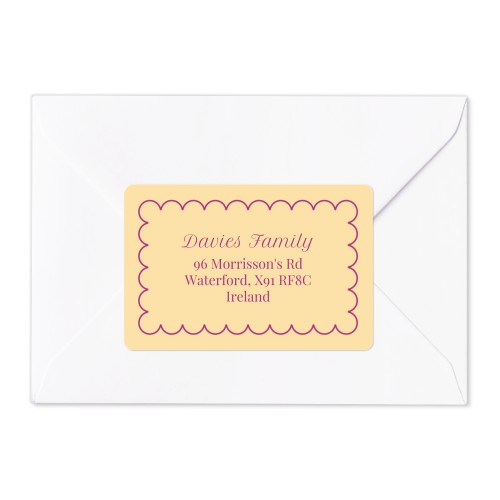 Classy Scallop Bow - Text Only