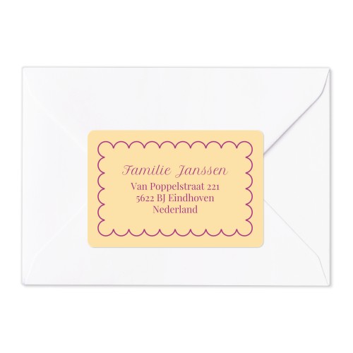 Classy Scallop Bow - Text Only