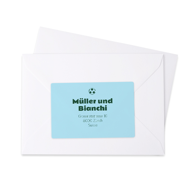 Étiquettes adresse pour l'expéditeur (lot de 16)