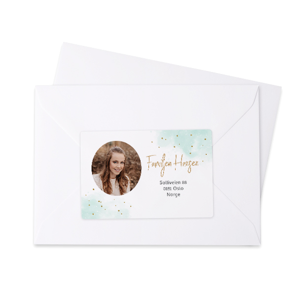 Sender address labels - set of 16 Sender address labels - set of 16
