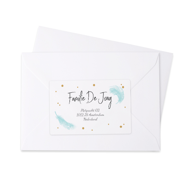 Sender address labels - set of 16 Sender address labels - set of 16