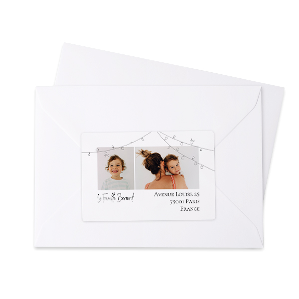 Afzender adresstickers (set van 16)