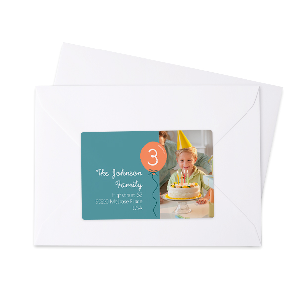 Afzender adresstickers (set van 16)