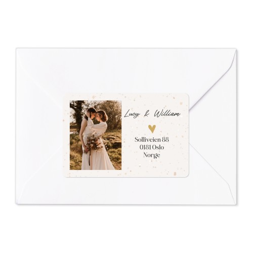 Afzender adresstickers (set van 16)