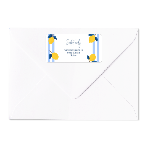 AddressLabelRectangle70x35_LemonStripesParty