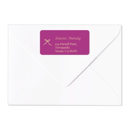 Classy Scallop Bow - Text Only