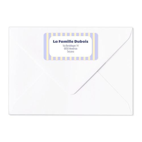 Étiquettes adresse pour l'expéditeur (lot de 24)