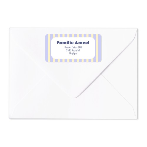 Afzender adresstickers (set van 24)