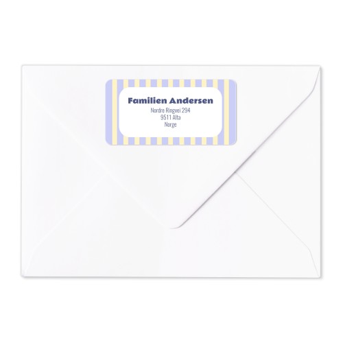 Avsenderadresseetiketter – 24 stk