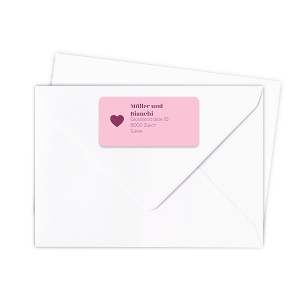 Étiquettes adresse pour l'expéditeur (lot de 24)