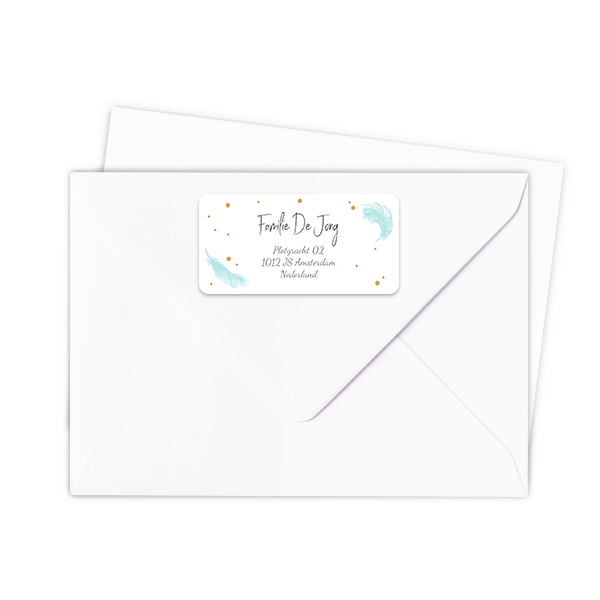 Sender address labels - set of 24